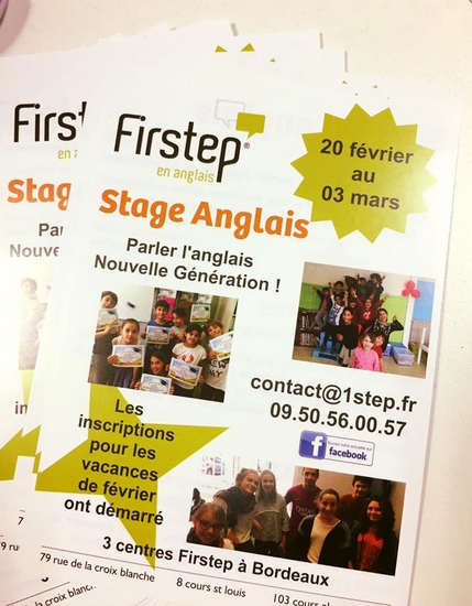 Stage d'anglais enfants bordeaux